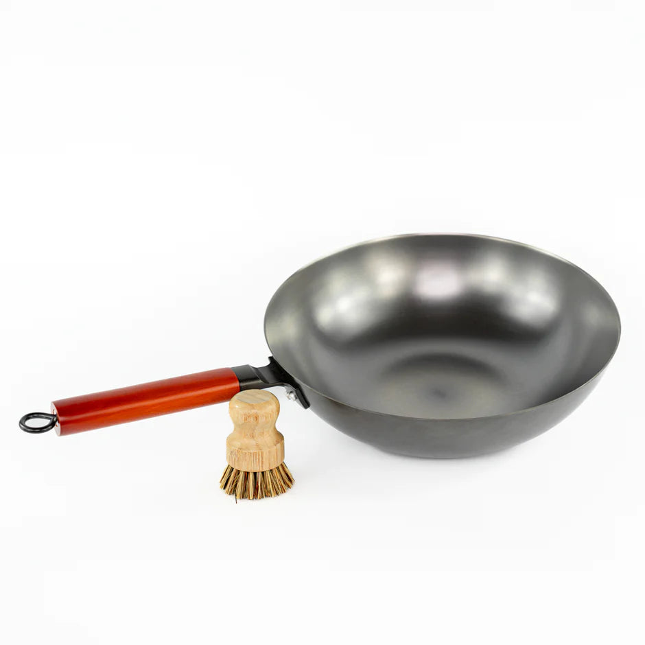 Oniri Edition wok set with wok, cleaning brush and recipe books