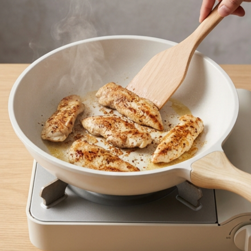 Durable ceramic wok