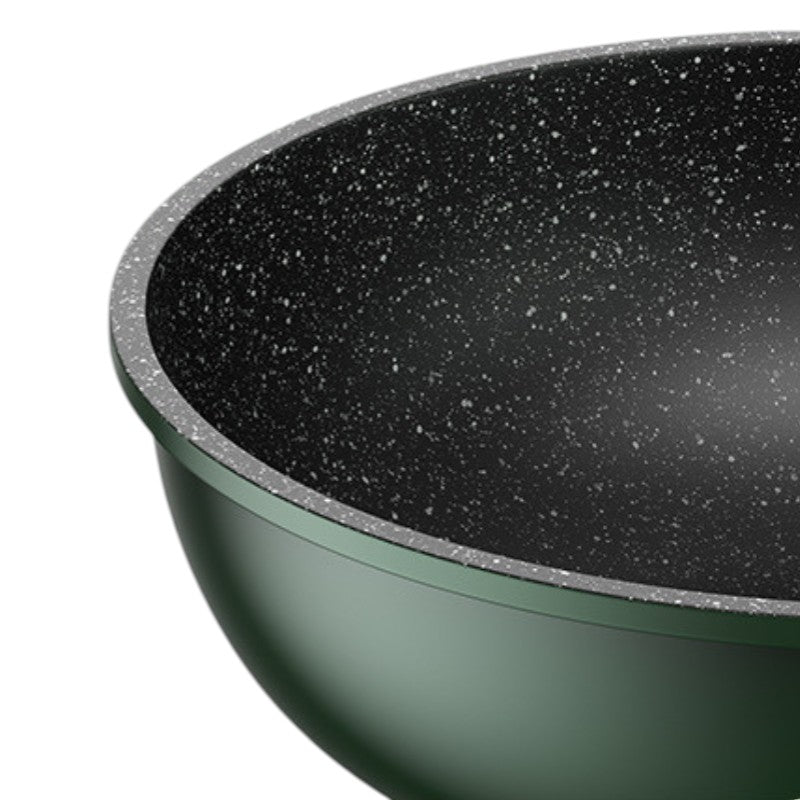 Dark green wok