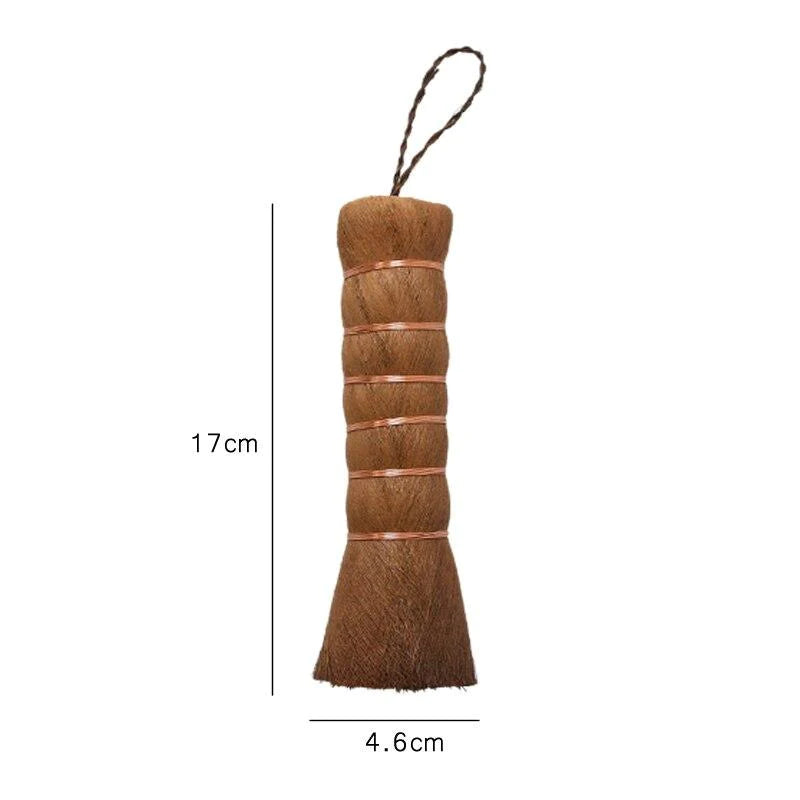 Pakia plant-fiber kitchen brush for wok cleaning