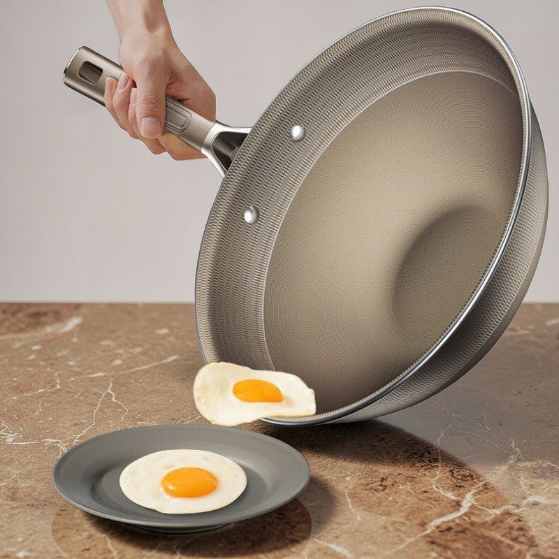 Non-stick titanium induction wok