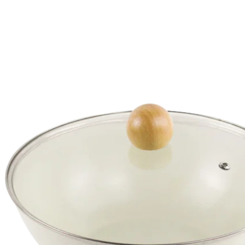 Ceramic-coated wok