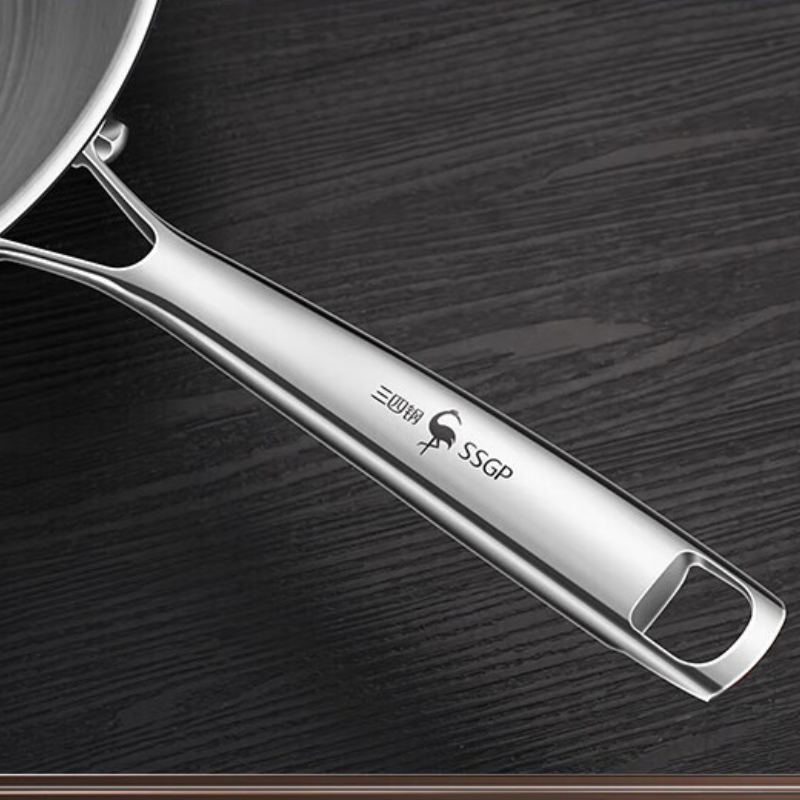 High-quality stainless steel wok