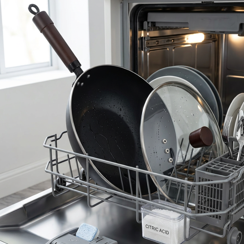 Non-coated induction wok