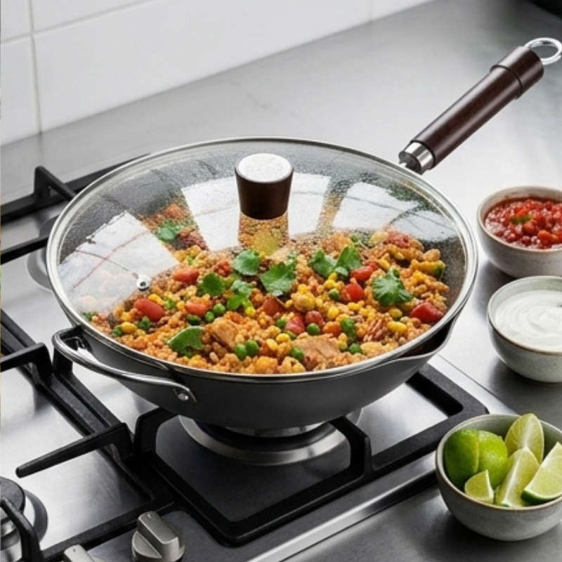 PFOA-free non-stick wok