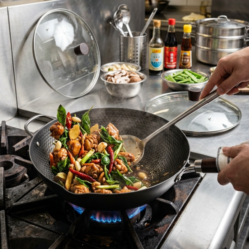 PFOA-free non-stick wok