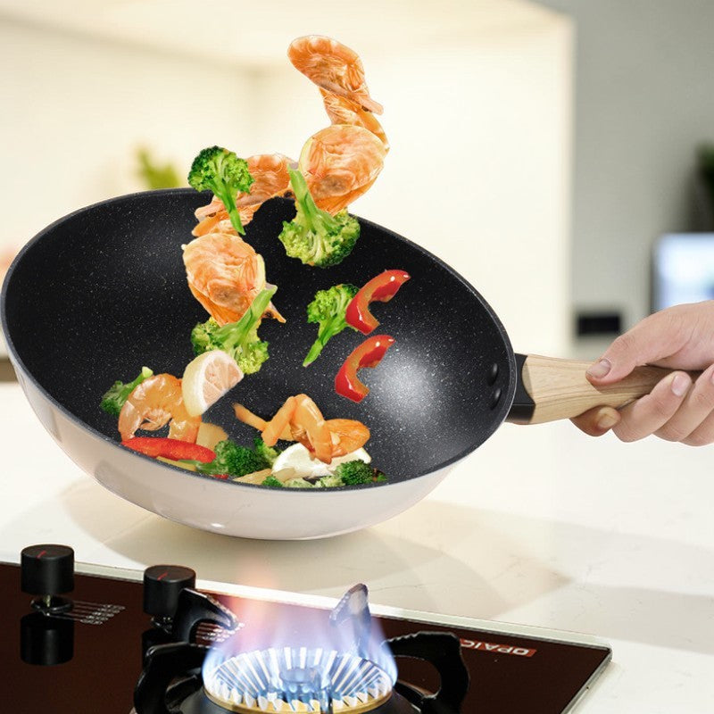 White ceramic wok