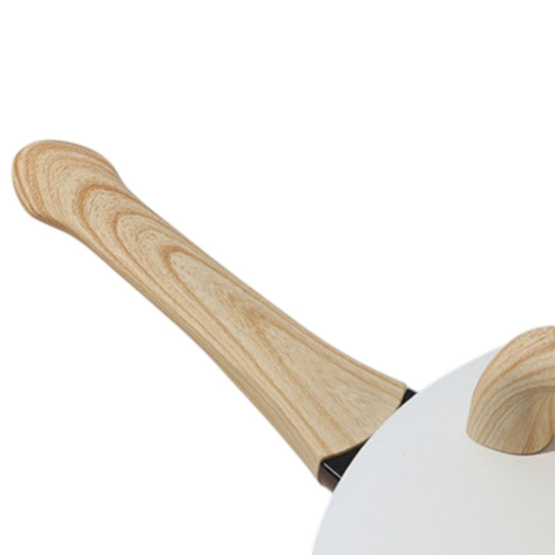 White ceramic wok