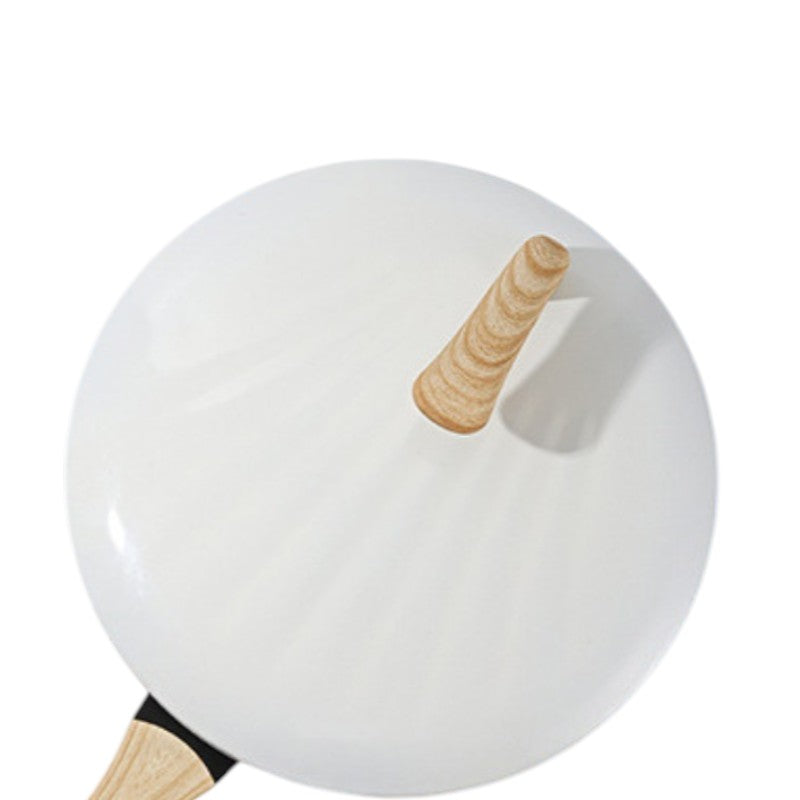 White ceramic wok