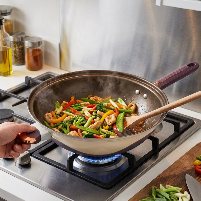 Multifunctional non-stick wok