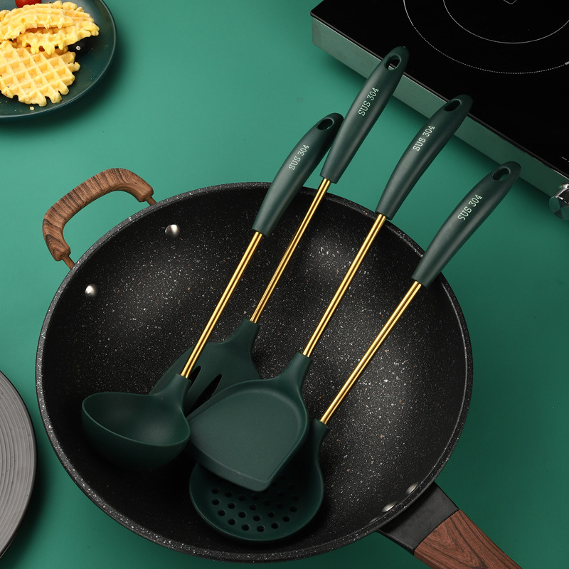 Silicone wok utensils