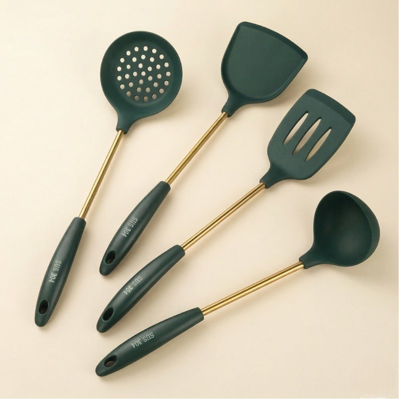 Silicone wok utensils