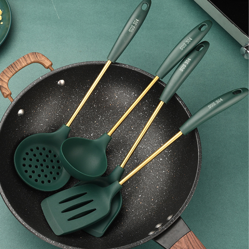 Silicone wok utensils