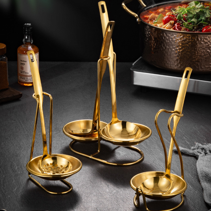 Stainless steel spoon holder