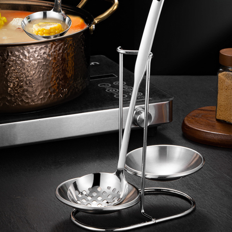 Stainless steel spoon holder