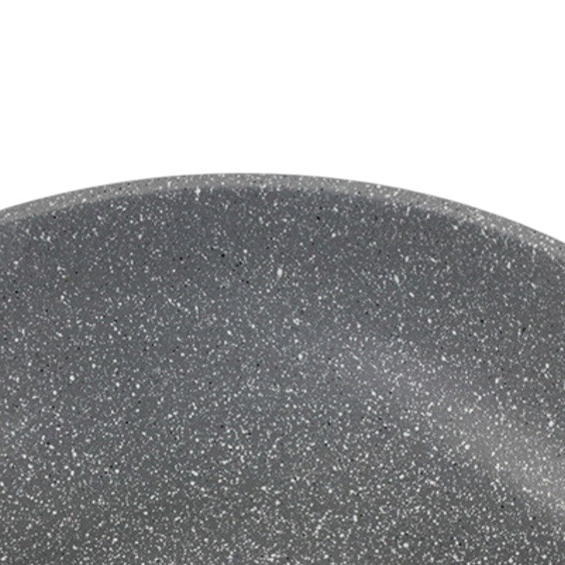 Grey non-stick wok