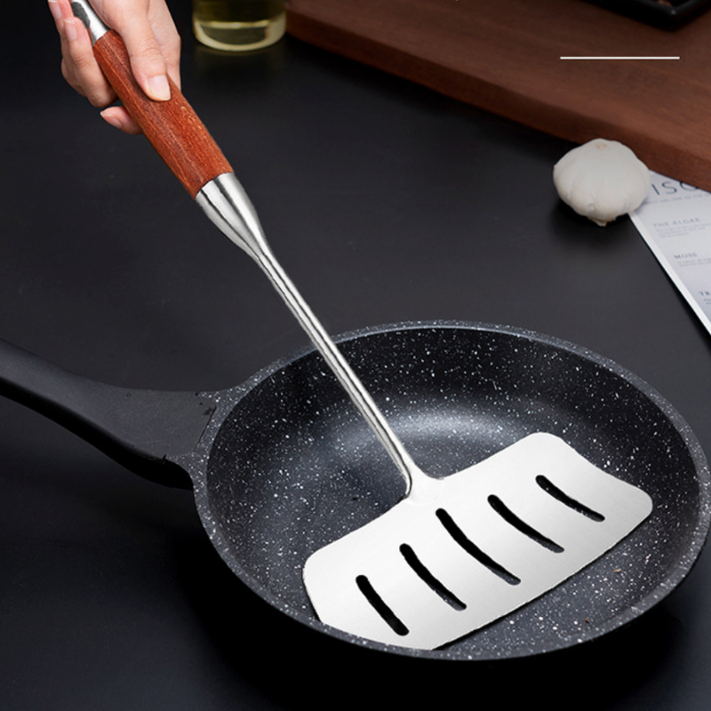 Stainless steel wok spatula