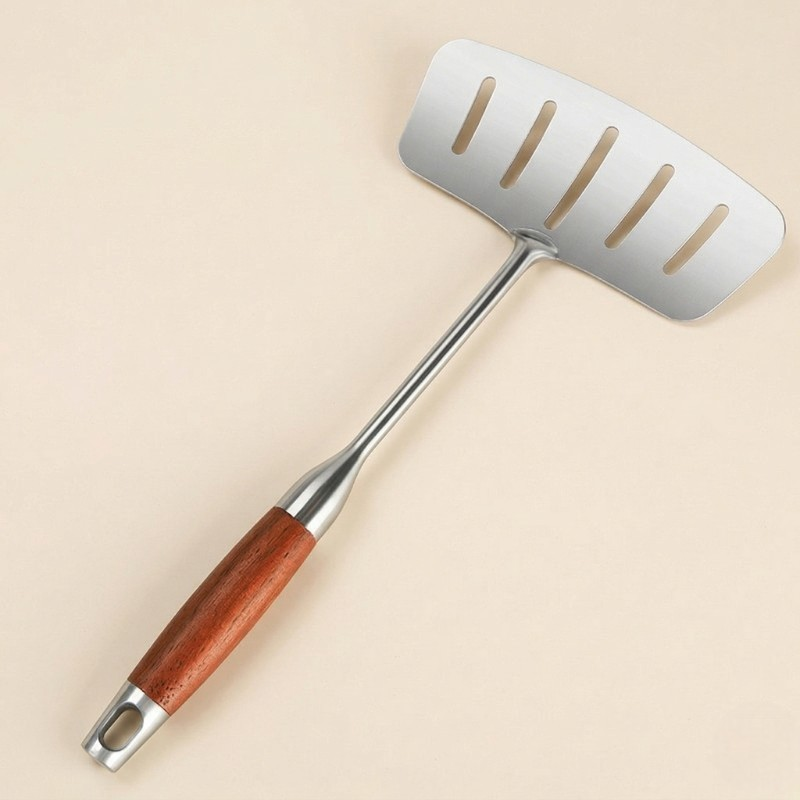 Stainless steel wok spatula