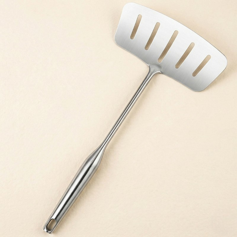 Stainless steel wok spatula