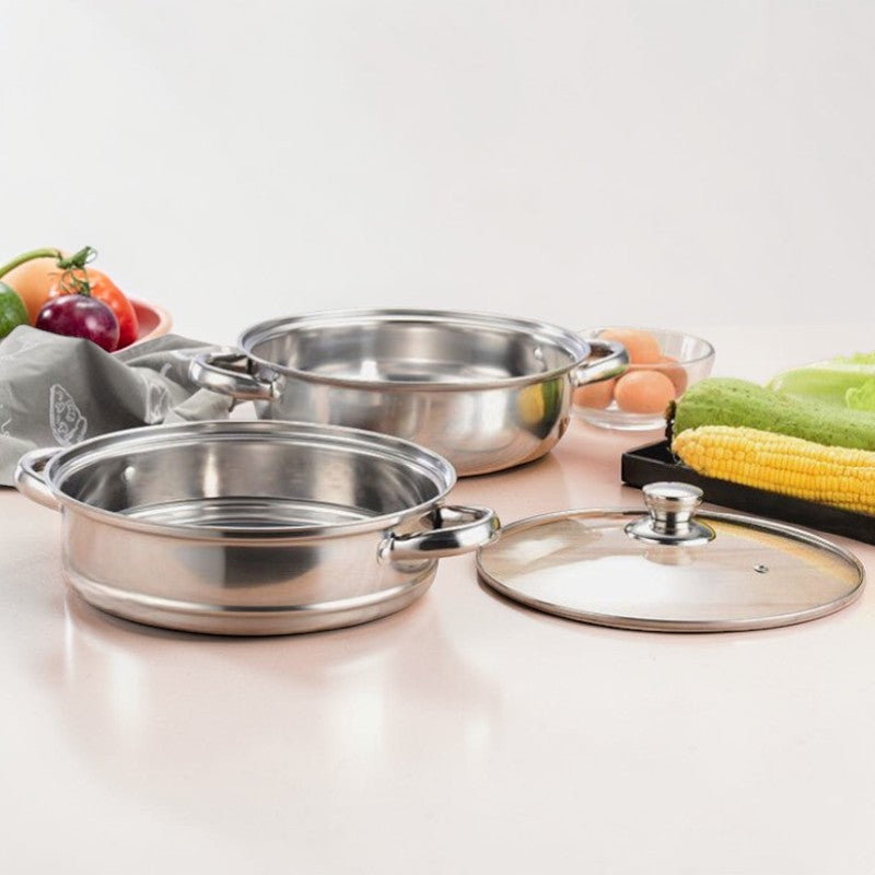 Wok and steamer set