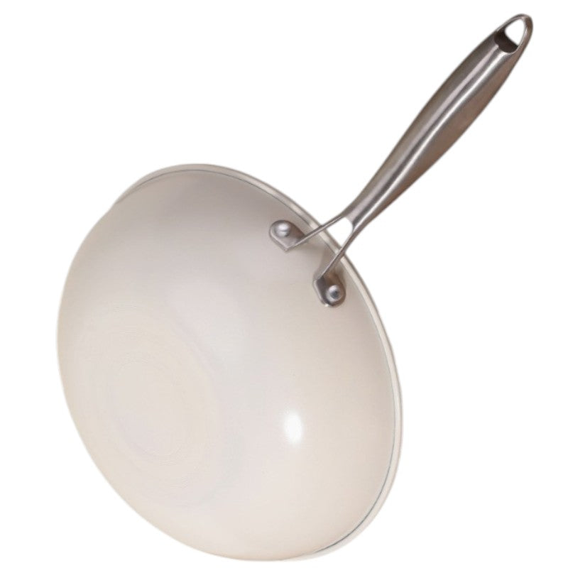 White induction wok