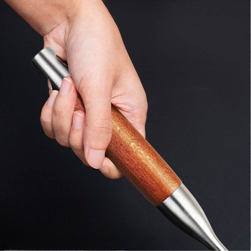 Stainless steel wok spatula