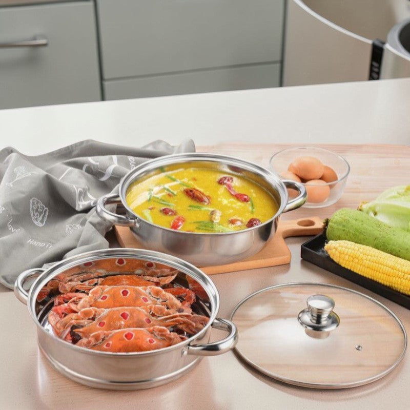Wok and steamer set
