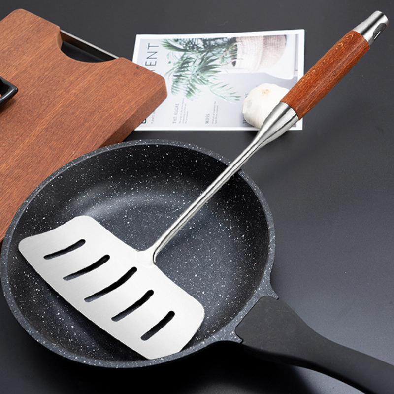 Stainless steel wok spatula