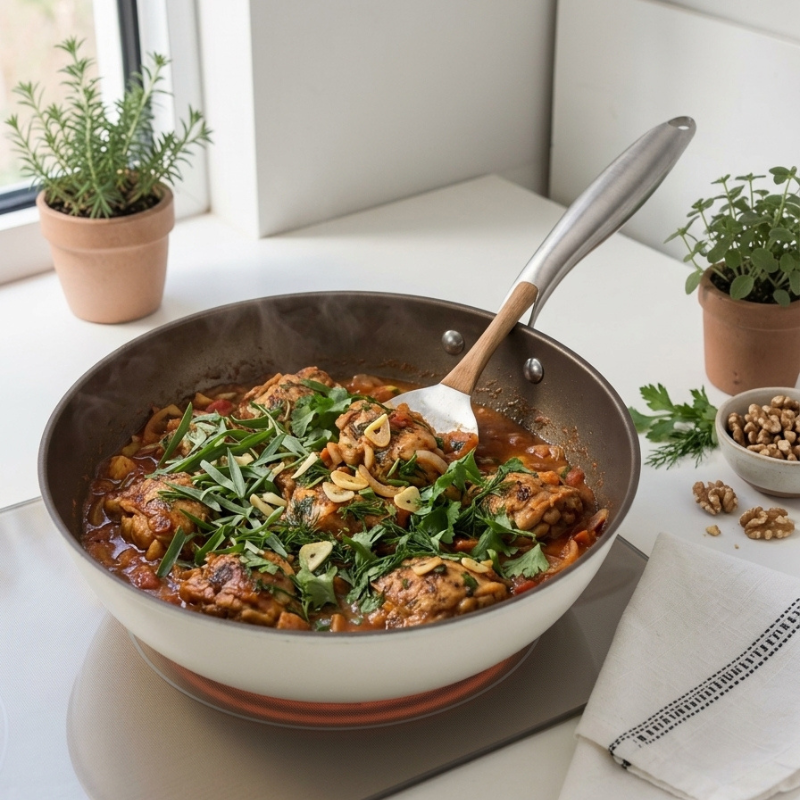 White induction wok