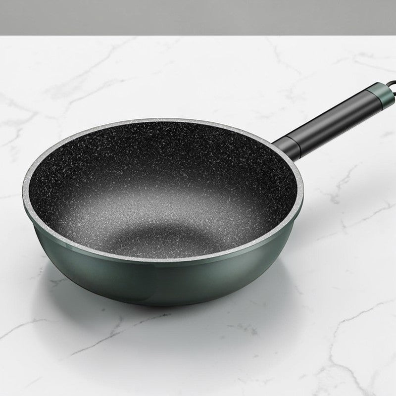 Dark green wok