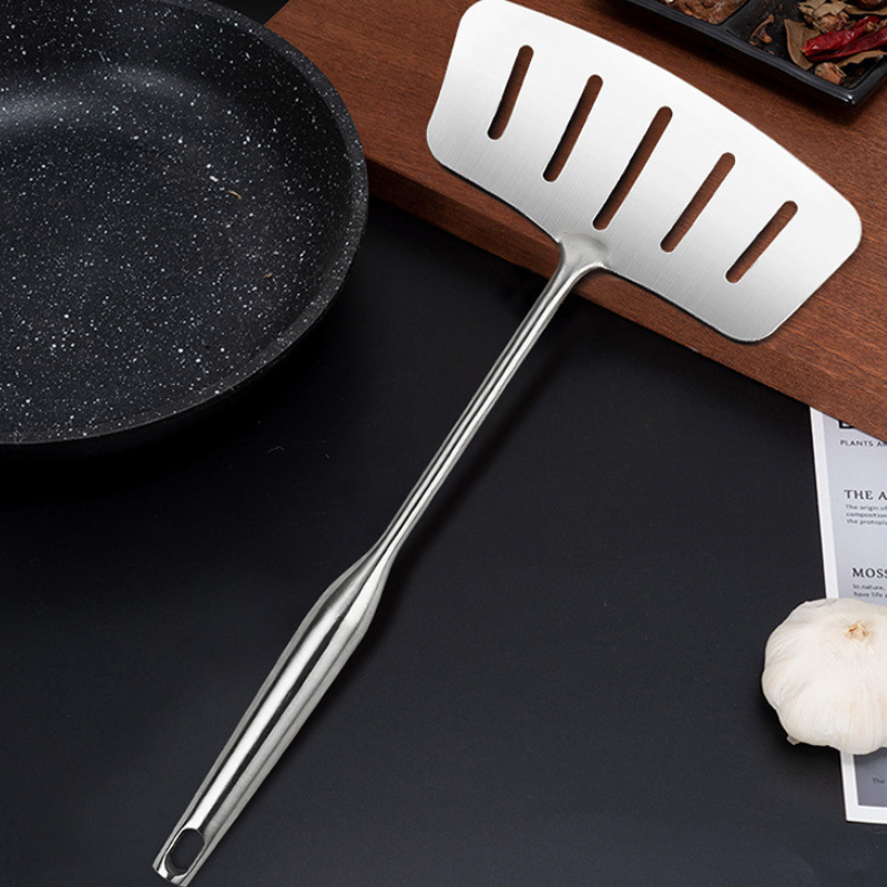 Stainless steel wok spatula