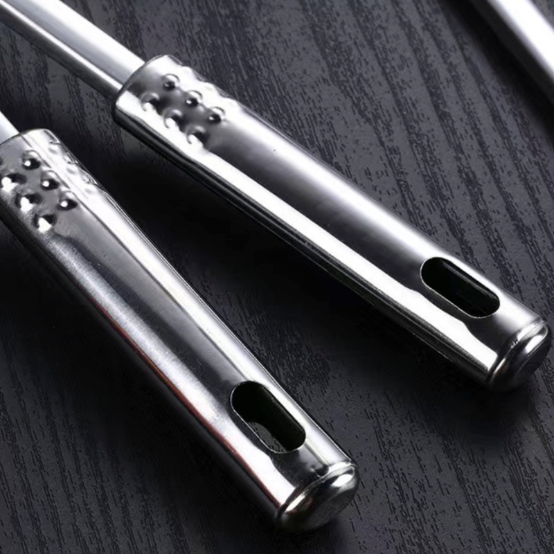 Stainless steel wok utensil set