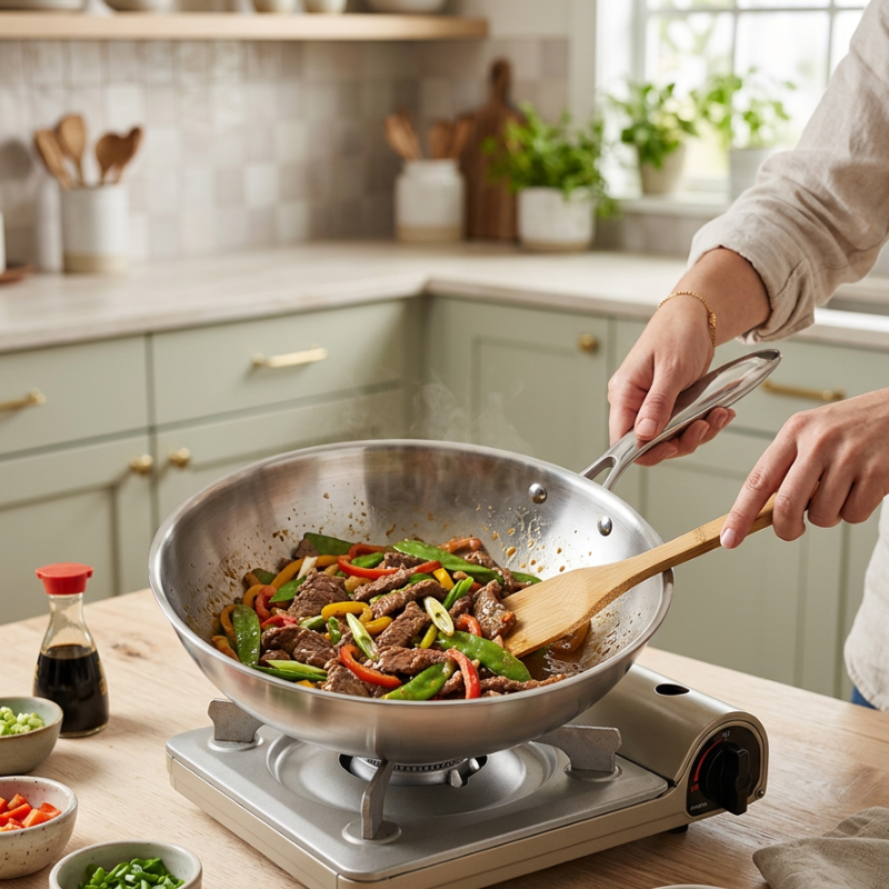 Steel wok