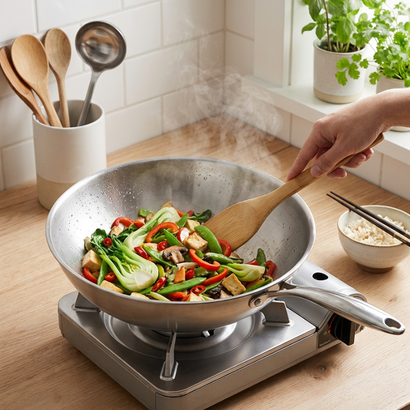 Steel wok
