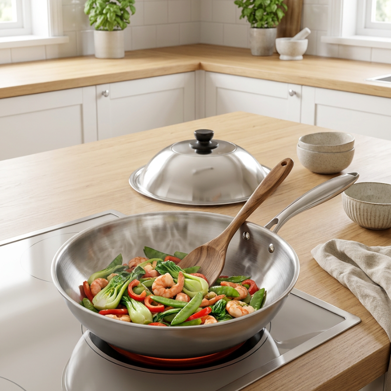 Steel wok