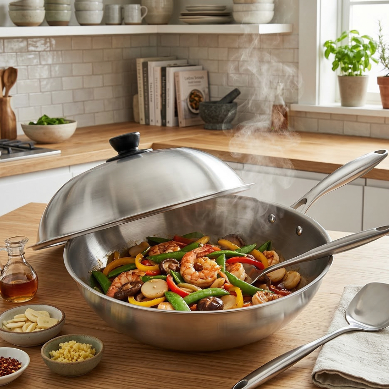 Steel wok