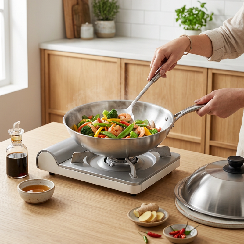 Steel wok