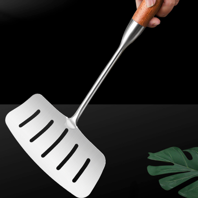 Stainless steel wok spatula
