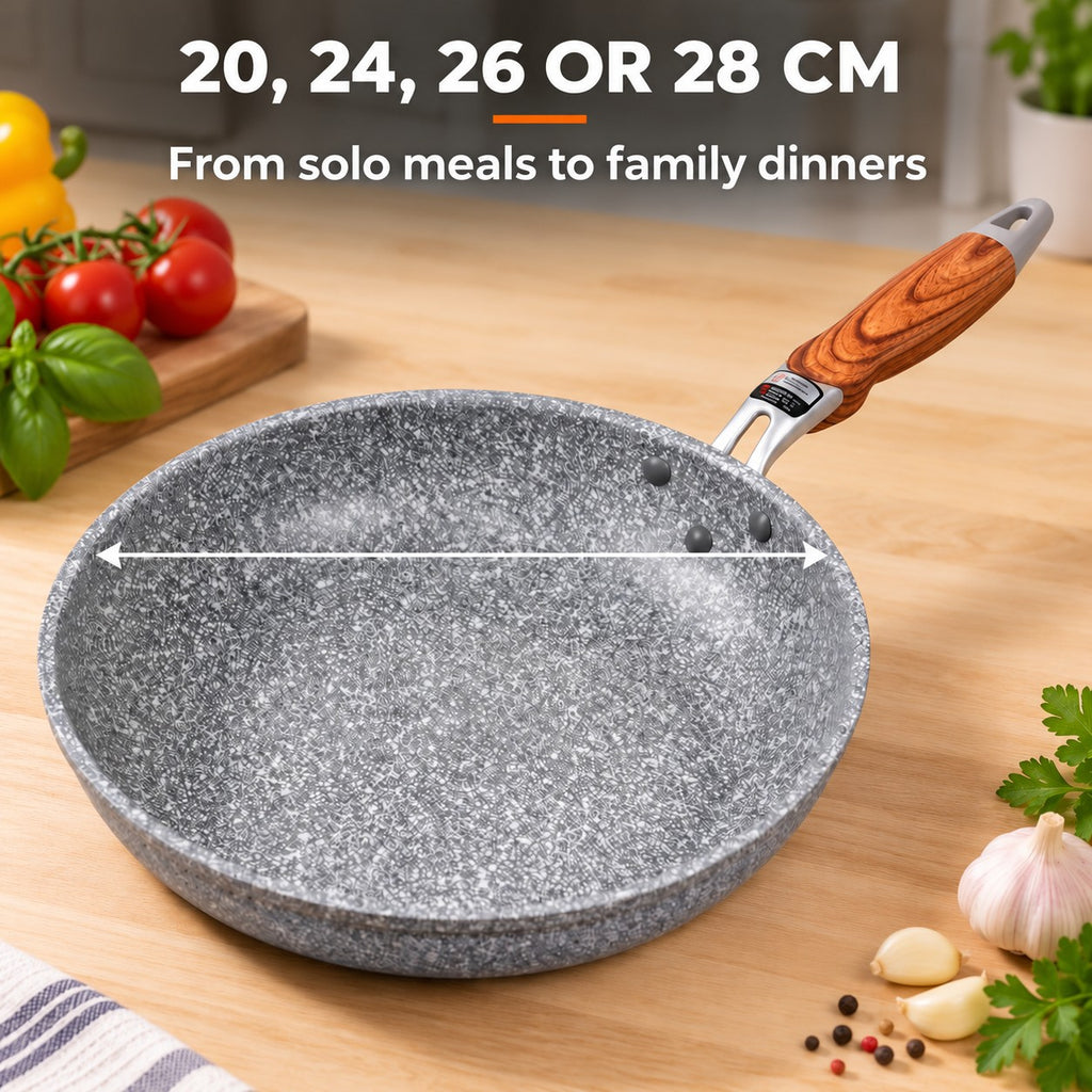 The Yukano High-Temperature Non-Stick Wok, 20, 24, 26 OR 28 CM: From solo meals to family dinners
