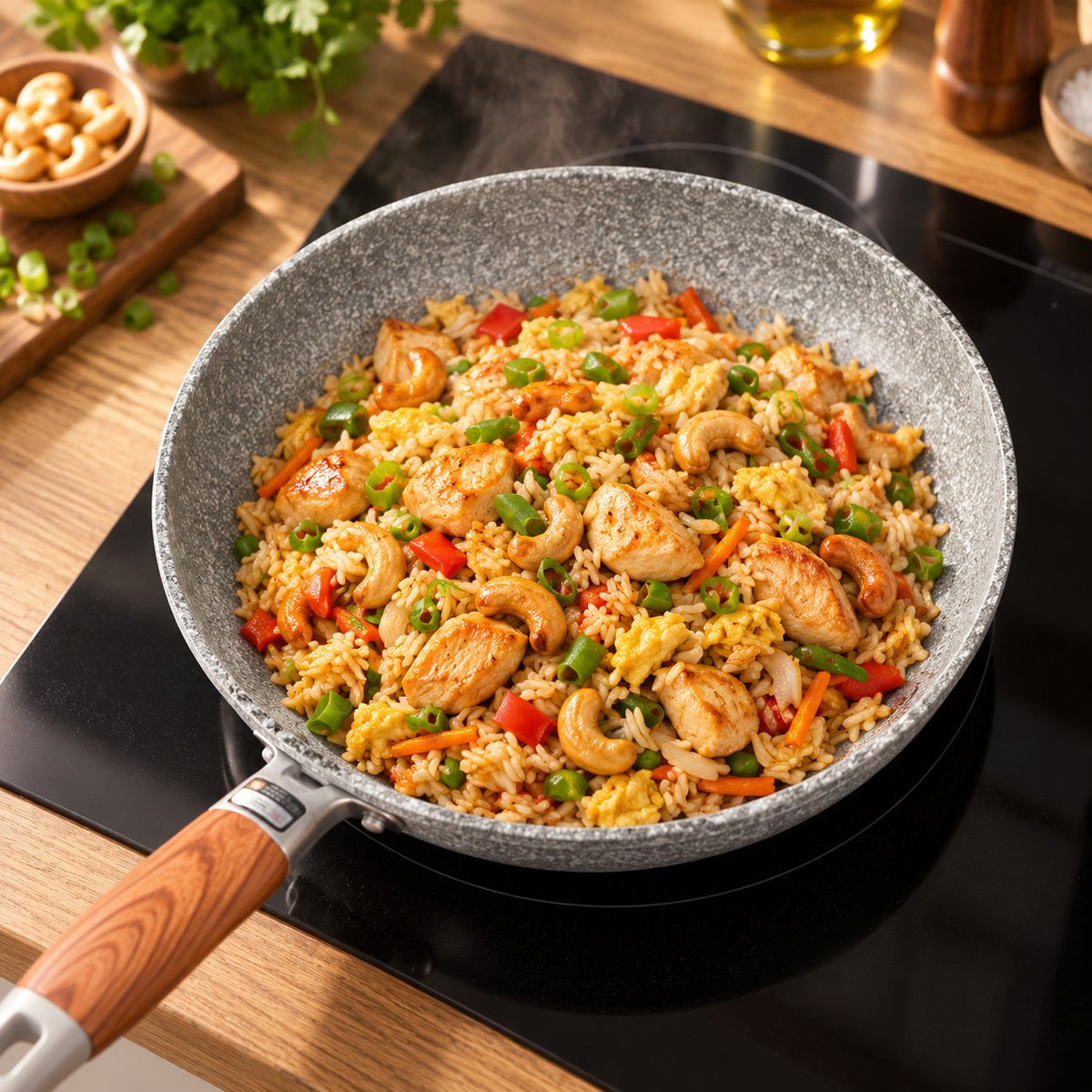 High-temperature ceramic wok Image