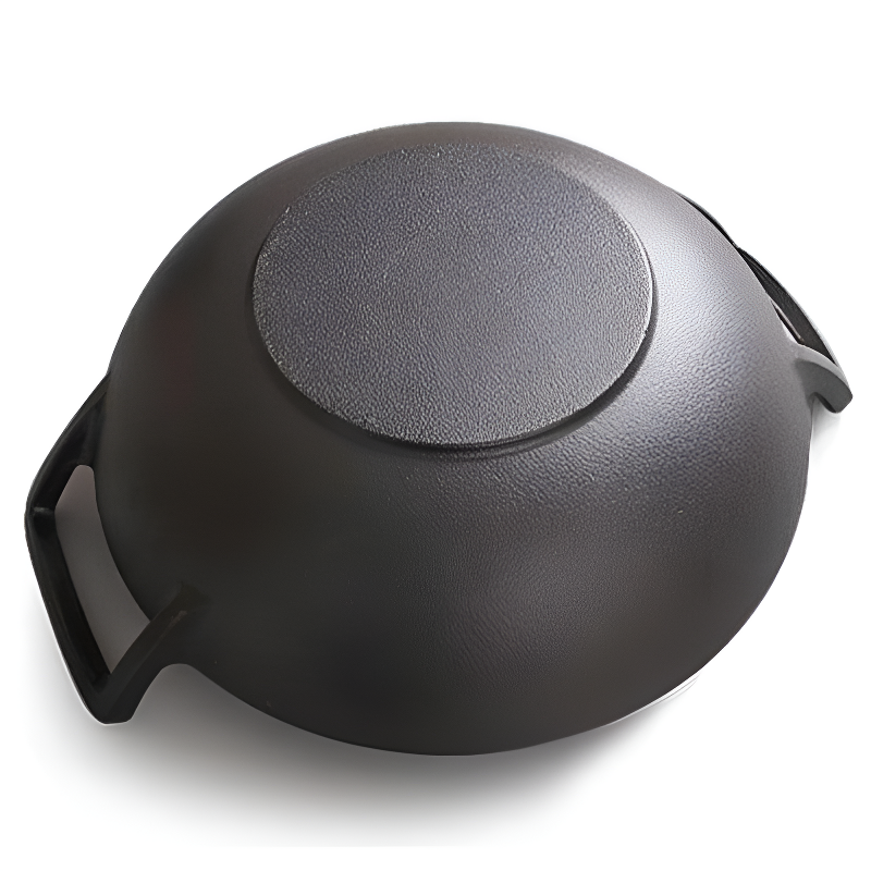 Fulan traditional cast iron wok with two handles for induction and stovetop cooking