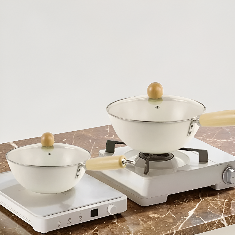 Ceramic-coated wok