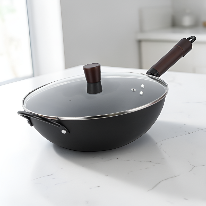 Non-coated induction wok