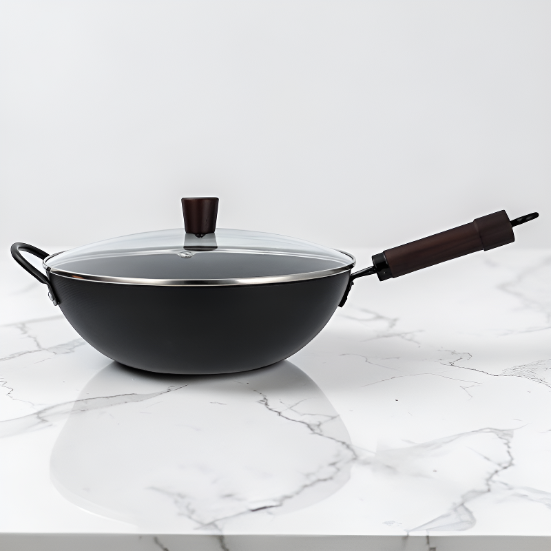 Non-coated induction wok