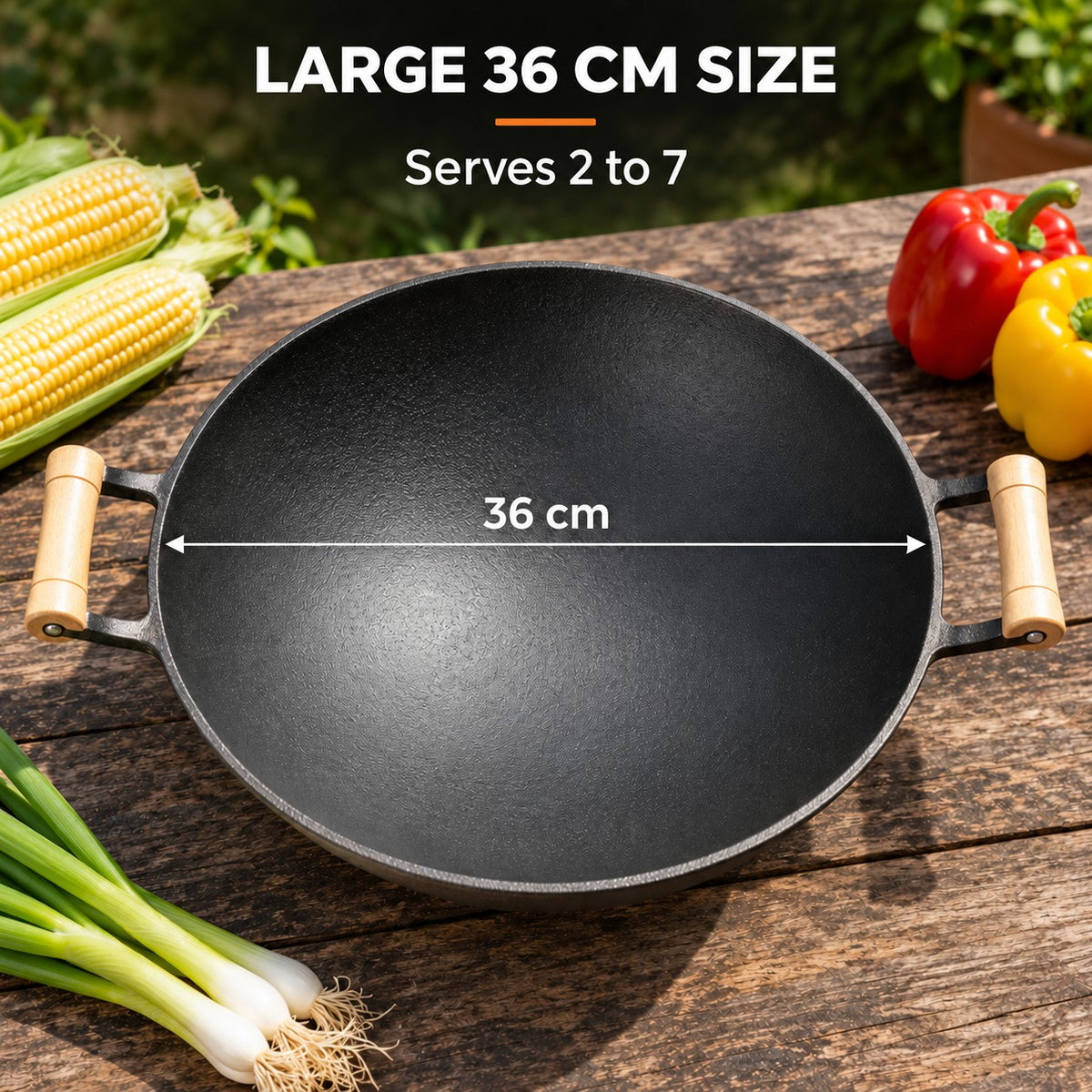 The Jangsan Special Barbecue Wok, LARGE 36 CM SIZE: Serves 2 to 7