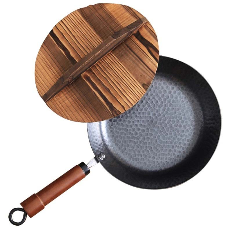 The Pekaji flat-bottom carbon steel wok