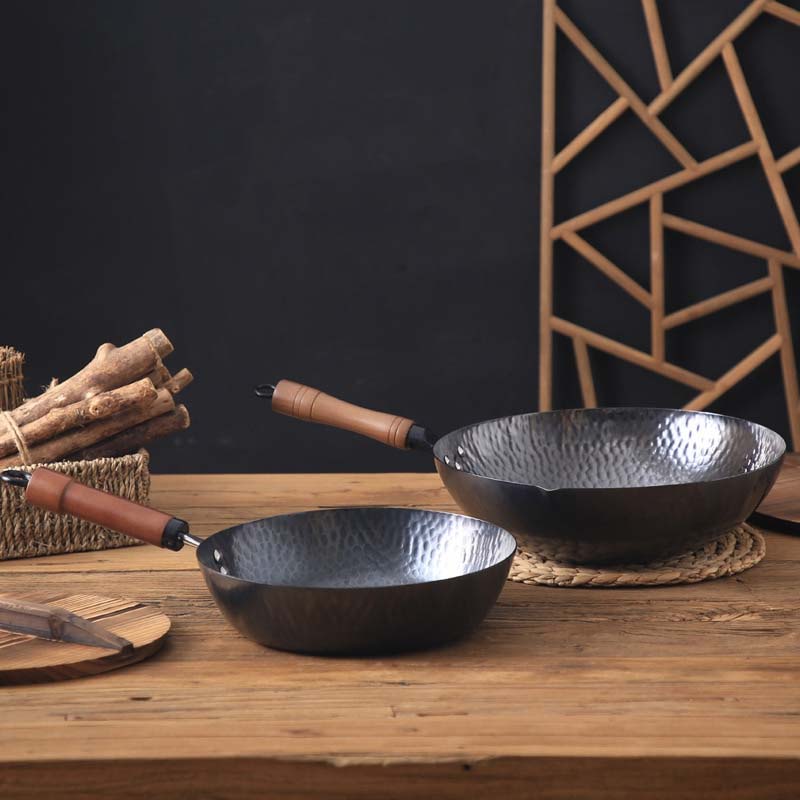 The Pekaji flat-bottom carbon steel wok
