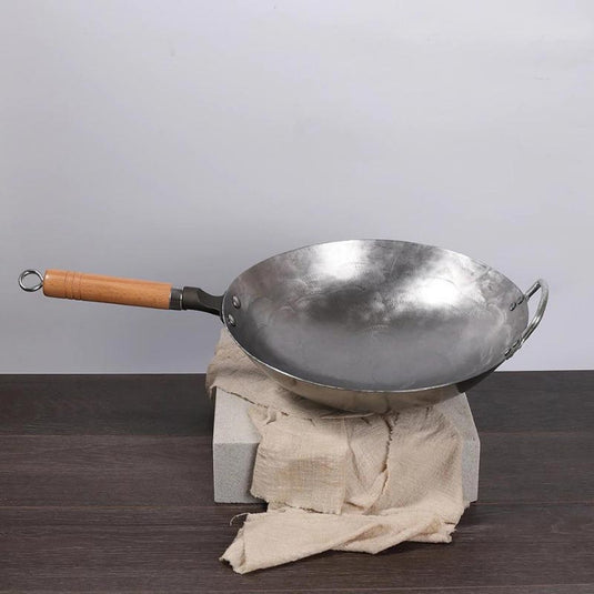 Authentic Chinese Wok - Handmade, Non-Coated Iron for Flavourful