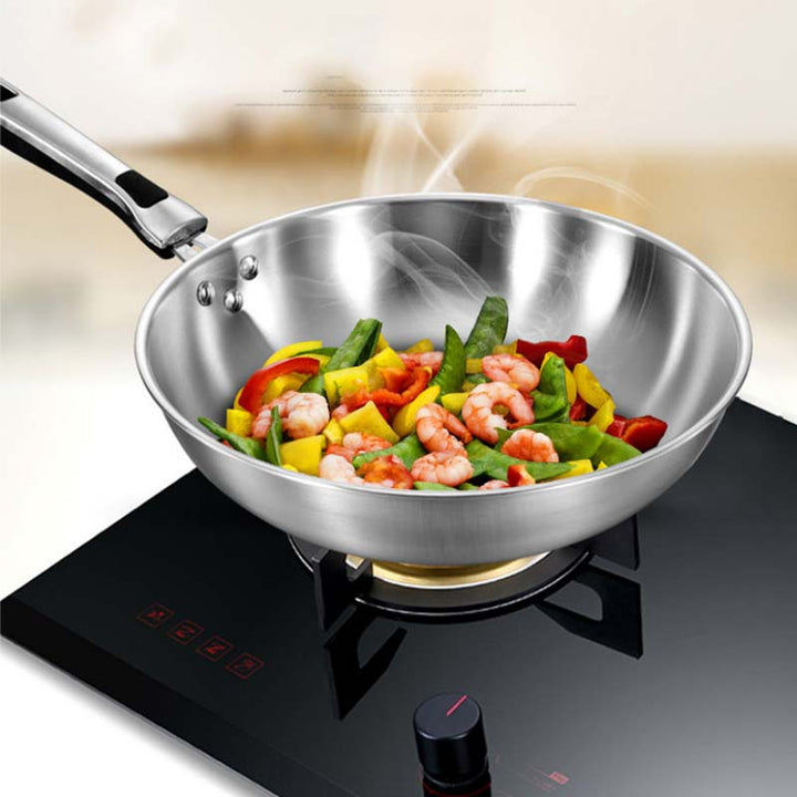 Stainless Steel Wok for Induction Hob The Wok House