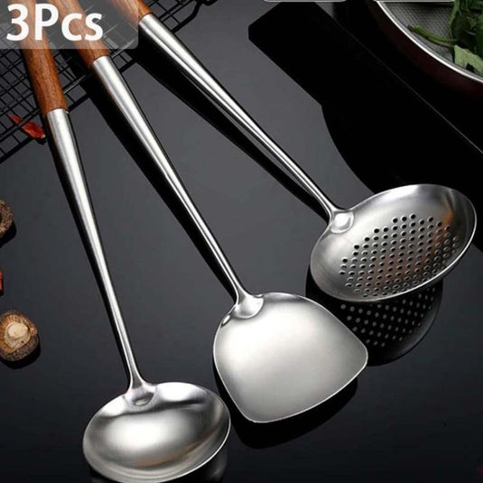 A Stainless Steel Wok Spatula Set The Wok House
